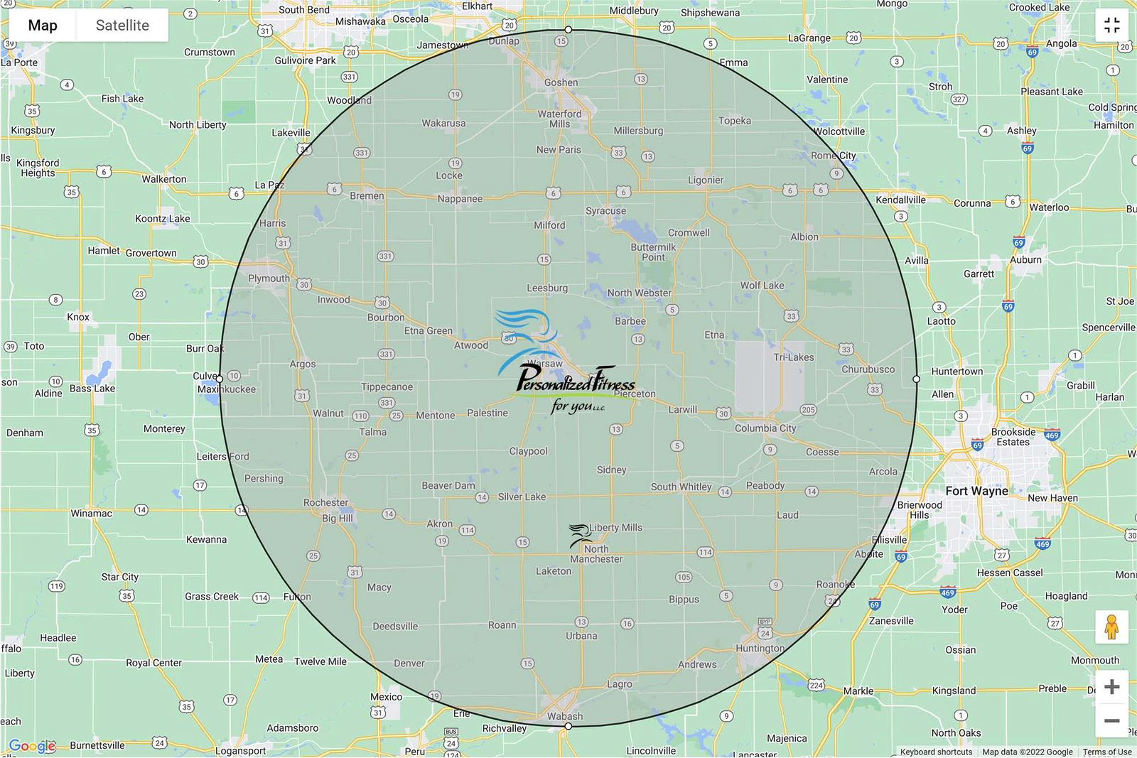 personalized fitness near North Manchester, Indiana