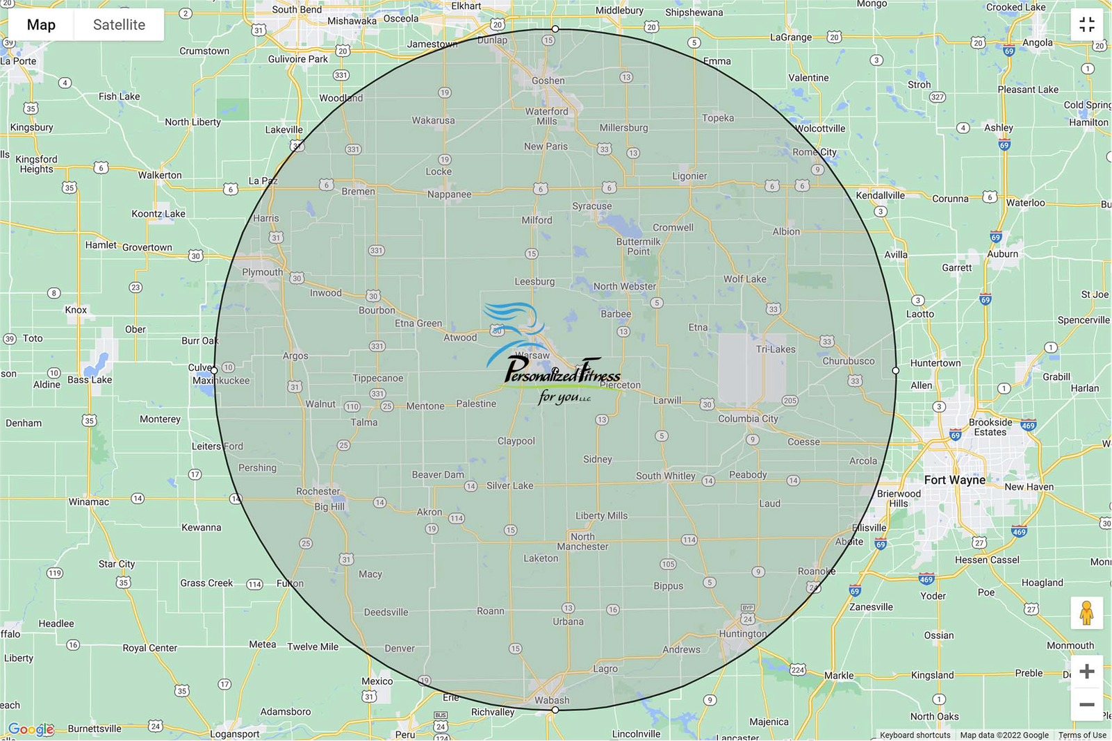 personalized fitness near winona lake, indiana
